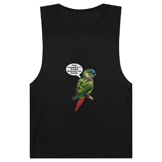Green Cheek Conure Meme Funny Conure Parrot Barnard Tanks