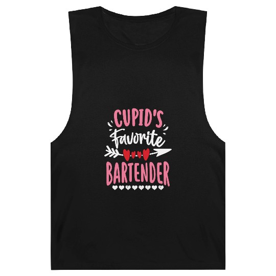 Cupid's Favorite Bartender Valentines Day Matching Barnard Tanks