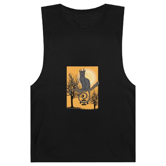 Cat Full Moon Cat Parent Gift Barnard Tanks