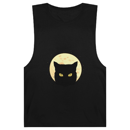 Cat Full Moon Cat Owner Gift Barnard Tanks