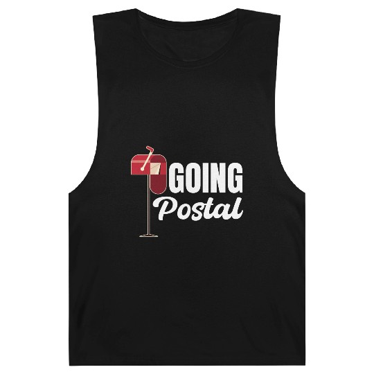 Going Postal Funny Worker Postman Mailman Letter Barnard Tanks
