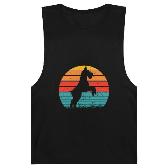 Schnauzer Dog Sunset Barnard Tanks