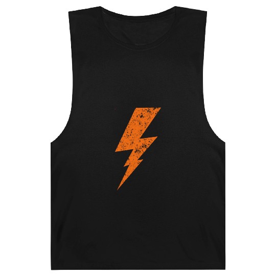 orange Bolt Lightning | Bolt Graphic Barnard Tanks