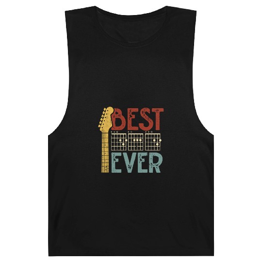 Best Guitar Dad Ever Chords Guitar Dad Fathers day Barnard Tanks