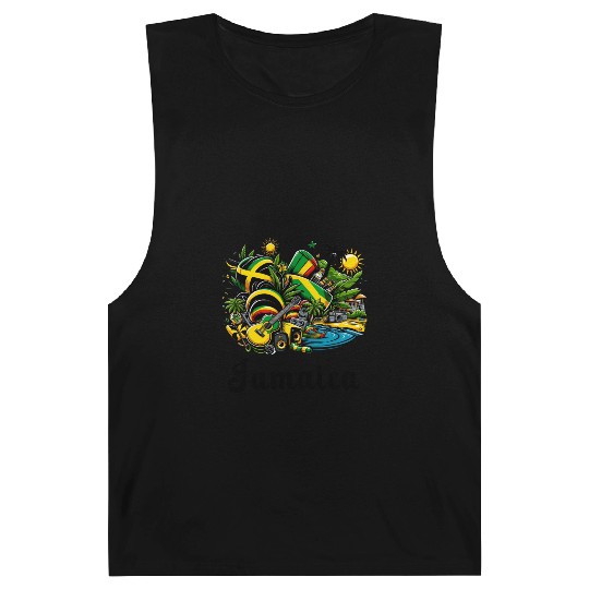 Jamaica Caribbean flag design Barnard Tanks