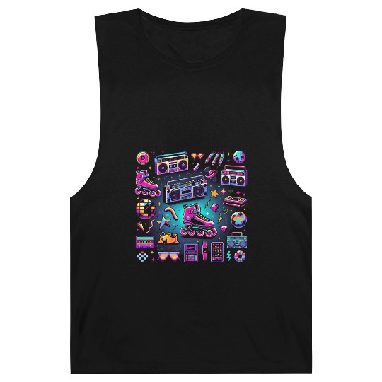 Neon 90s Throwback Barnard Tanks