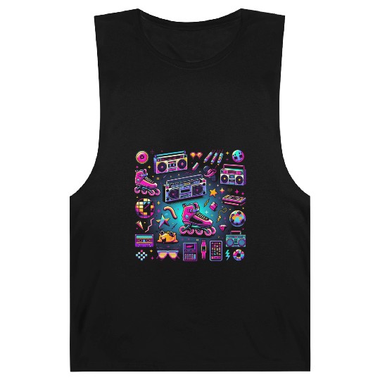 Neon 90s Throwback Barnard Tanks