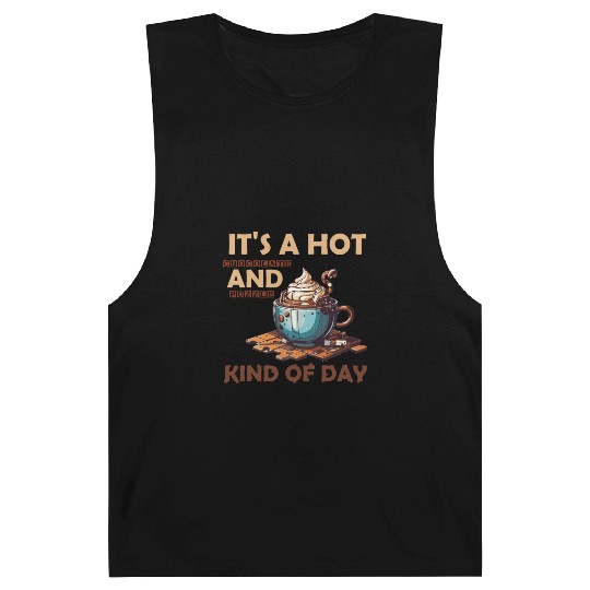 hot chocolate and puzzle kind of day Vintage retro Barnard Tanks