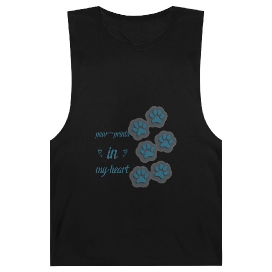 paw prints in my heart Barnard Tanks