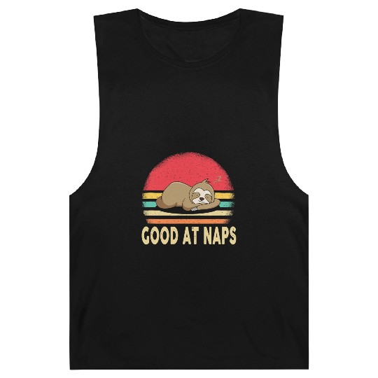 Good at Naps Lazy Sloth Nap Lover Funny Barnard Tanks