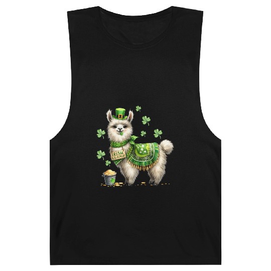 Irish LLama St Patrick Day Barnard Tanks
