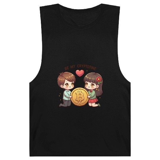 Be My Cryptotine: Adorable Bitcoin Couple Barnard Tanks