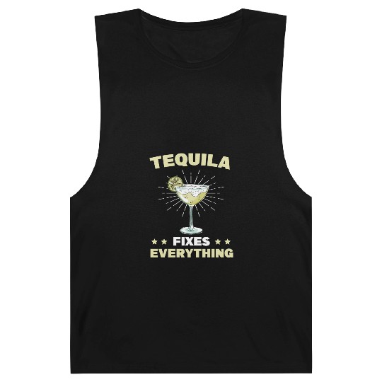 Tequila Fixes Everything Alcohol Cinco De Mayo Barnard Tanks