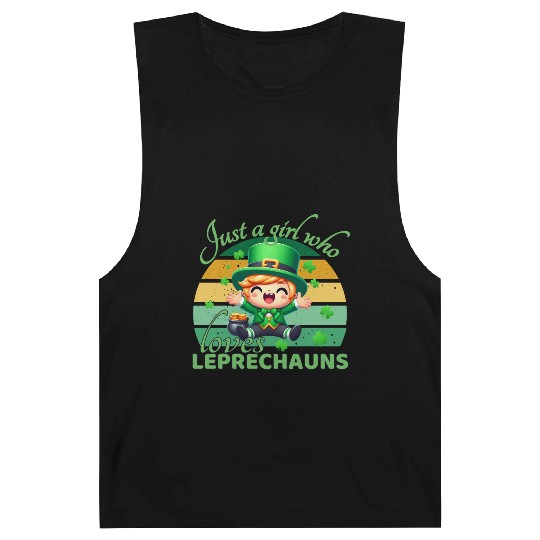 Just A Girl Who Loves Leprechauns Barnard Tanks