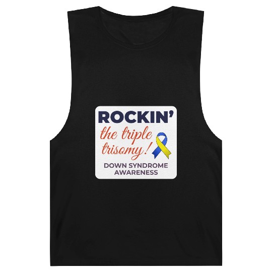 Down Syndrome Awareness Triple Trisomy Rock Barnard Tanks