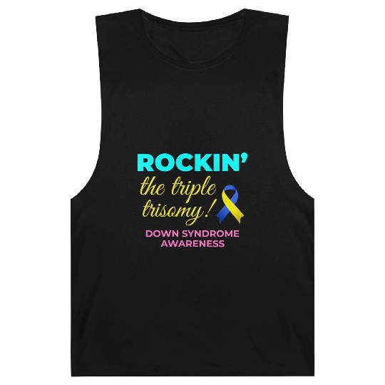 Down Syndrome Awareness Triple Trisomy Rock Barnard Tanks