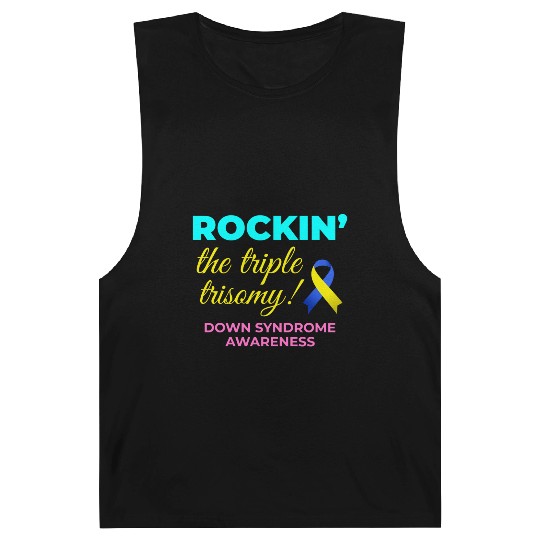 Down Syndrome Awareness Triple Trisomy Rock Barnard Tanks