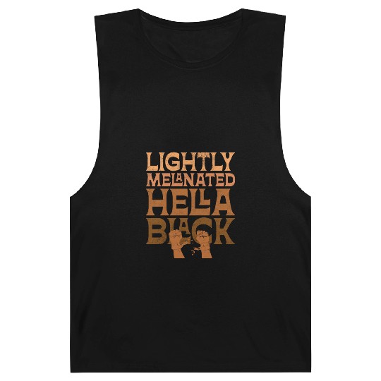 Lightly Melanated Hella Black African American Barnard Tanks