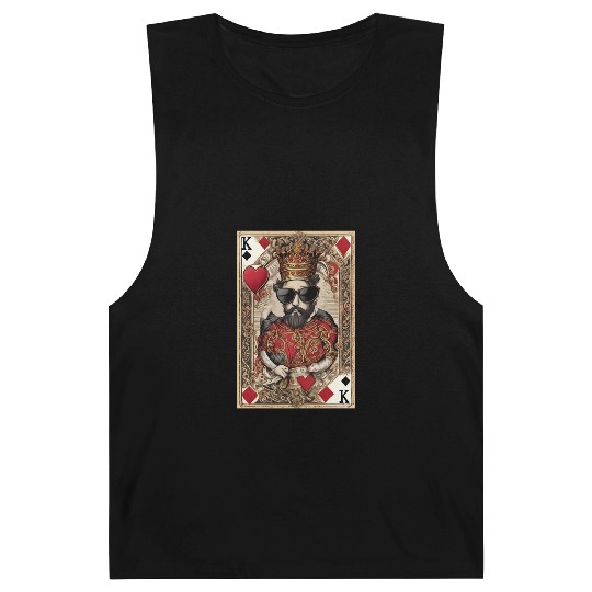 Mens King of Hearts Barnard Tanks Cool Barnard Tanks for Guys