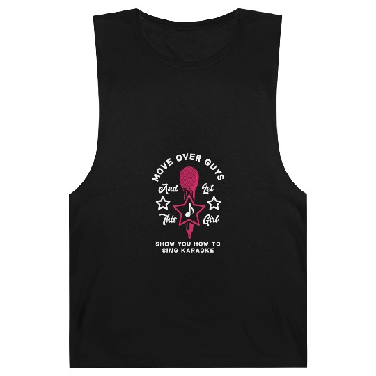 Funny Karaoke Singer Singing Musician Karaoke Gift Barnard Tanks