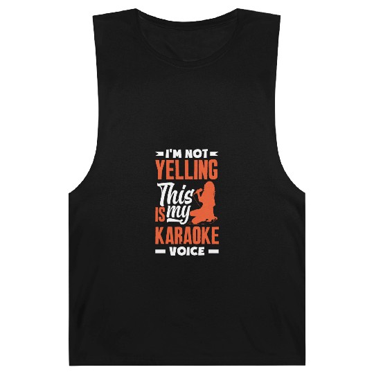 Funny Karaoke Singer Singing Musician Karaoke Gift Barnard Tanks
