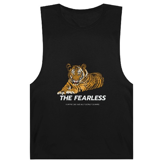 Be fearless Lion Style Logo powerful Barnard Tanks