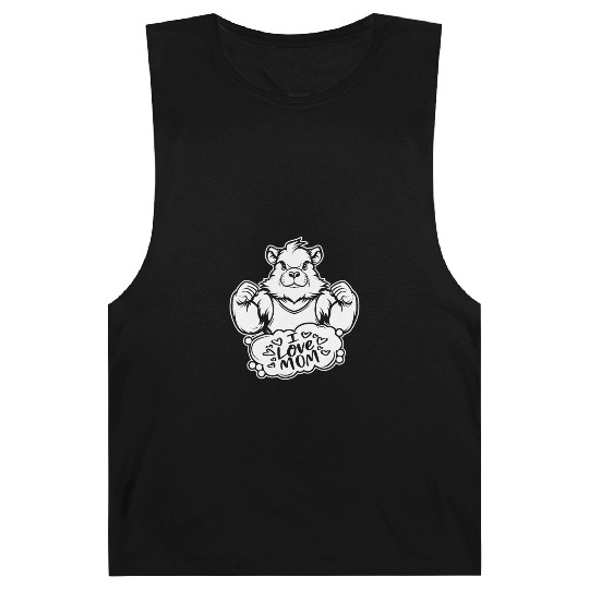 Guinea Pig Cavy I Love Mom Barnard Tanks