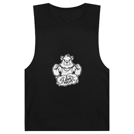 Guinea Pig Cavy I Love Mom Barnard Tanks