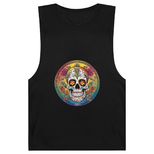 Sugar skull rainbow Barnard Tanks
