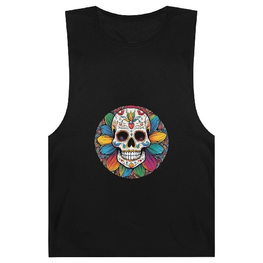 Sugar skull rainbow Barnard Tanks