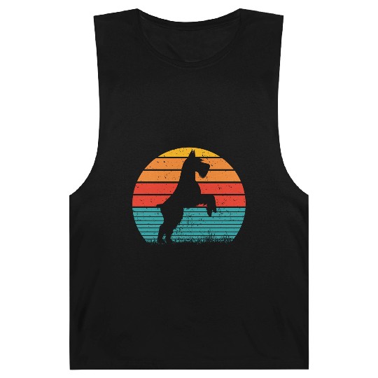 Schnauzer Dog Sunset Barnard Tanks