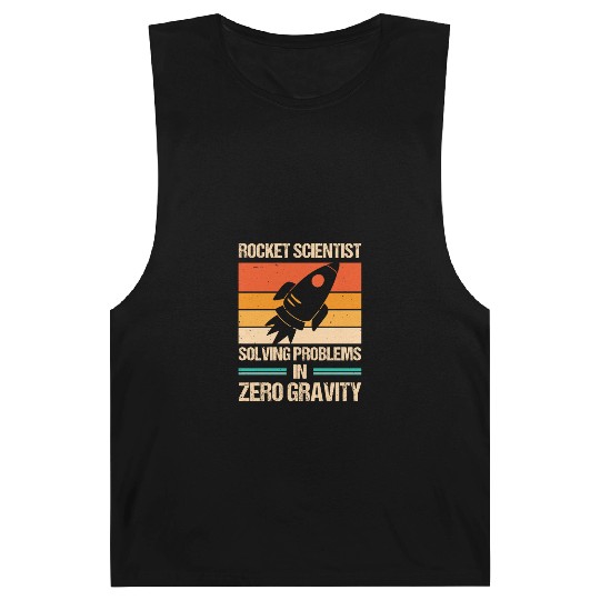Rocket Scientist Retro Zero Gravity Vintage Barnard Tanks