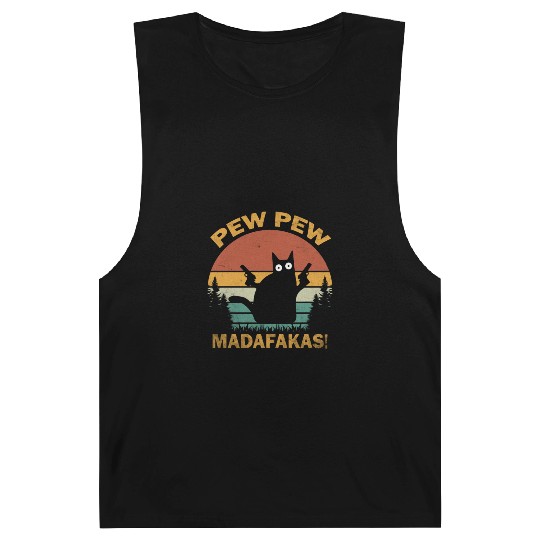 Funny | Hilarious Gift Idea | Pew Pew Madafakas Barnard Tanks