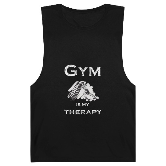 Gym is my therapy Fitness Training Body Barnard Tanks
