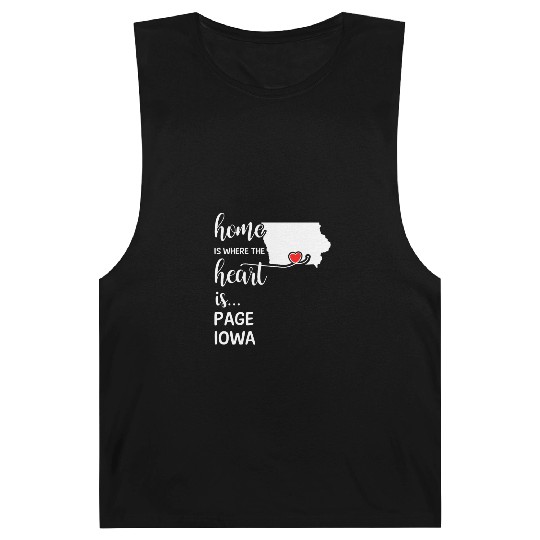 Page County Iowa Is Where My Heart Is Gift Barnard Tanks