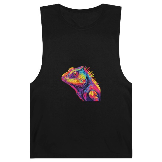 Watercolor Colorful Chameleon Colorful Animals Barnard Tanks