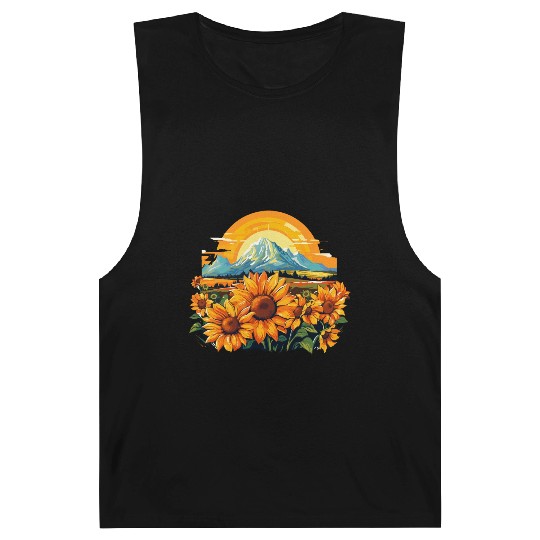 Sunflower Bloom Floral Summer Nature for a Barnard Tanks