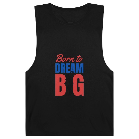 Red and Blue baseball Typography Barnard Tanks 2