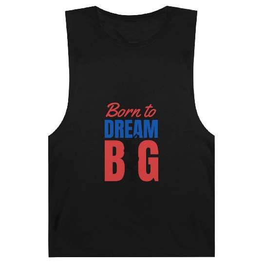 Red and Blue baseball Typography Barnard Tanks 2