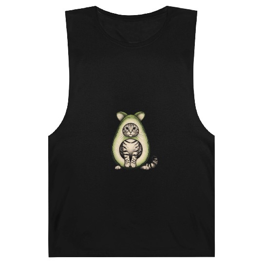 Avocado Cat Barnard Tanks