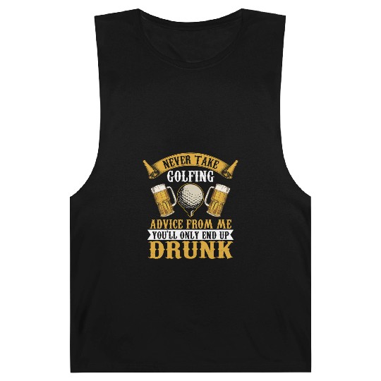 Funny golf beer golfing Barnard Tanks