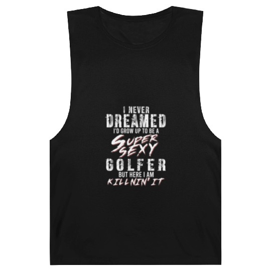 Super Sexy Golfer Golf Player Gift Golf Barnard Tanks