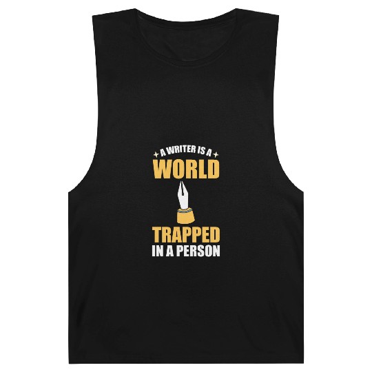 A Writer Is A World Trapped In A Person Writer Barnard Tanks