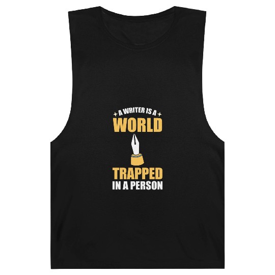 A Writer Is A World Trapped In A Person Writer Barnard Tanks