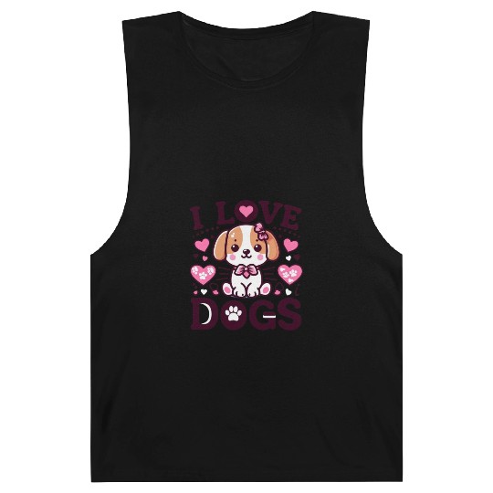 I love dogs design ,dog lovers. Barnard Tanks