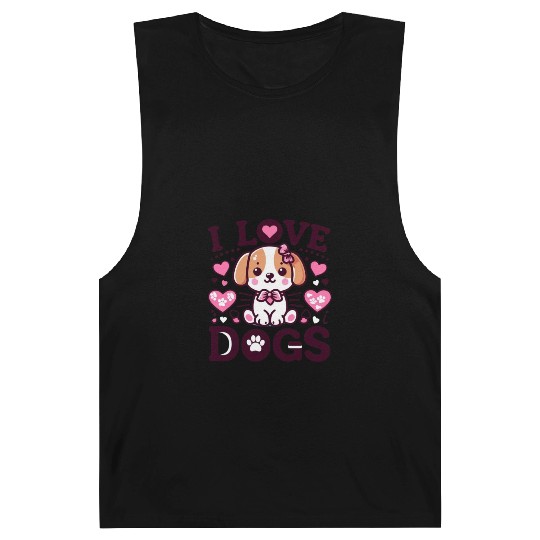 I love dogs design ,dog lovers. Barnard Tanks
