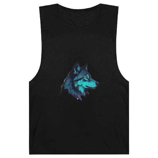 silhouette of a wolf head double exposure blending Barnard Tanks