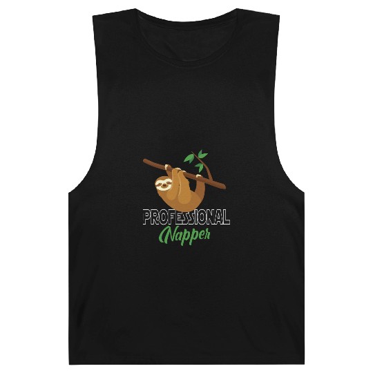 Professional Napper Sloth Sloth Sleep Barnard Tanks