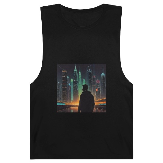 Neon Horizon: A Futuristic Cityscape Barnard Tanks