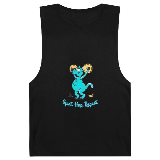 Kangaroo Gym Buff: Squat, Hop, Repeat Workout Barnard Tanks